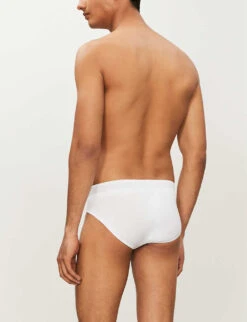 HANRO Basic Slim-fit Cotton Briefs -Outlet Daily Tops Store 102 1000262 3085 WHITE ALT02