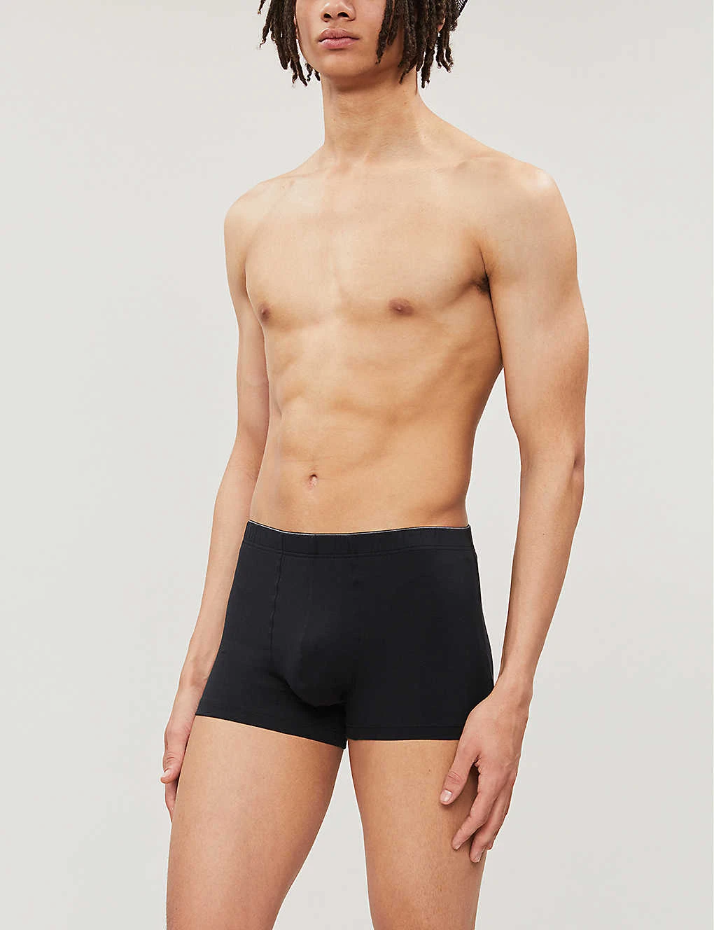 HANRO Elasticated Slim-fit Stretch-cotton Trunks 2 HANRO Elasticated Slim-fit Stretch-cotton Trunks - Image 2