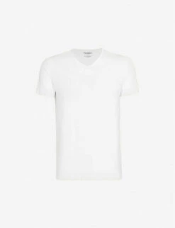 Emporio Armani Pack Of Two V-neck Cotton-jersey T-shirts