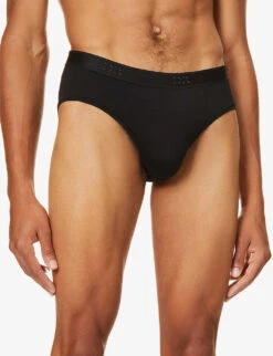 Alex Slim-fit Stretch-modal Briefs 7 Alex Slim-fit Stretch-modal Briefs -Outlet Daily Tops Store 102 89001966 8527ALEX001BLA BLACK ALT03