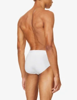 Slim-fit Modal Briefs 8 Slim-fit Modal Briefs -Outlet Daily Tops Store 102 89001966 8527ALEX001WHI WHITE ALT03
