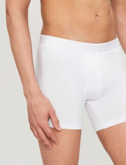 Jack Slim-fit Pima-cotton Trunks 8 Jack Slim-fit Pima-cotton Trunks -Outlet Daily Tops Store 102 89001966 8545JACK001WHI WHITE ALT02