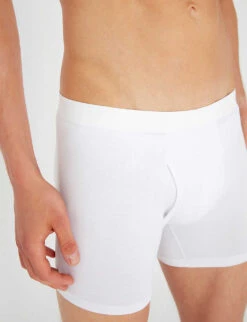 Jack Slim-fit Pima-cotton Trunks 9 Jack Slim-fit Pima-cotton Trunks -Outlet Daily Tops Store 102 89001966 8545JACK001WHI WHITE ALT03