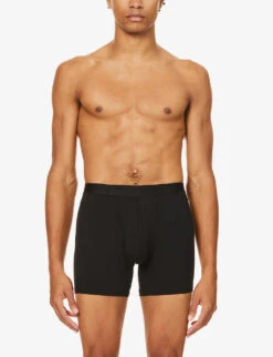 Alex Regular-fit Stretch-modal Trunks -Outlet Daily Tops Store 102 89001966 8567ALEX001BLA BLACK ALT02