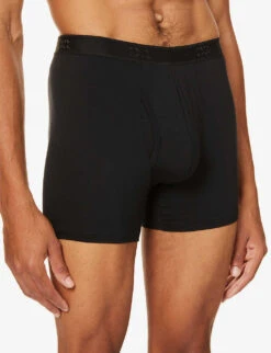 Alex Regular-fit Stretch-modal Trunks -Outlet Daily Tops Store 102 89001966 8567ALEX001BLA BLACK ALT04