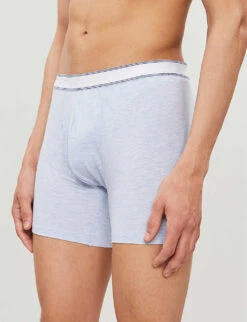 Ethan Regular-fit Stretch-cotton Trunks -Outlet Daily Tops Store 102 89001966 8627ETHA002 BLUE ALT03