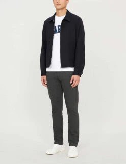 Paige Stafford Slim-fit Tapered-leg Stretch-jersey Trousers 7 Paige Stafford Slim-fit Tapered-leg Stretch-jersey Trousers -Outlet Daily Tops Store 1042 3002369 M8073747013 ICEDBLACK ALT01