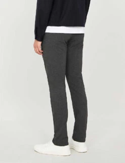 Paige Stafford Slim-fit Tapered-leg Stretch-jersey Trousers 8 Paige Stafford Slim-fit Tapered-leg Stretch-jersey Trousers -Outlet Daily Tops Store 1042 3002369 M8073747013 ICEDBLACK ALT02