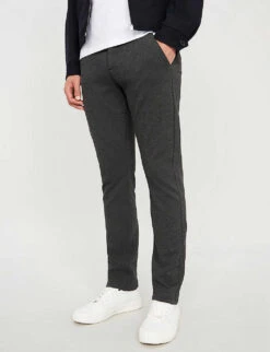 Paige Stafford Slim-fit Tapered-leg Stretch-jersey Trousers 9 Paige Stafford Slim-fit Tapered-leg Stretch-jersey Trousers -Outlet Daily Tops Store 1042 3002369 M8073747013 ICEDBLACK ALT03