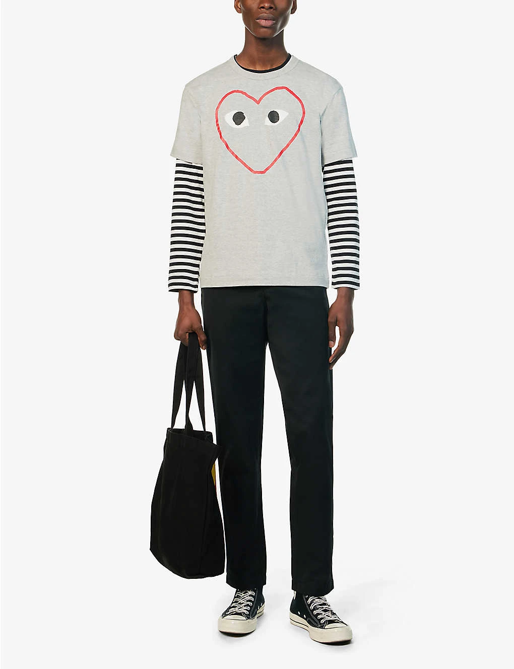 Comme Des Garçons Play CDG EMPTY HEART TEE 3 Comme Des Garçons Play CDG EMPTY HEART TEE - Image 3