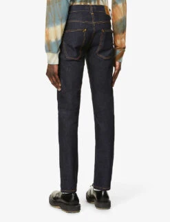 Nudie Jeans Grim Tim Straight Jeans -Outlet Daily Tops Store 362 2001268 113111 DRYTRUENAVY ALT03