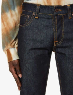 Nudie Jeans Grim Tim Straight Jeans -Outlet Daily Tops Store 362 2001268 113111 DRYTRUENAVY ALT04