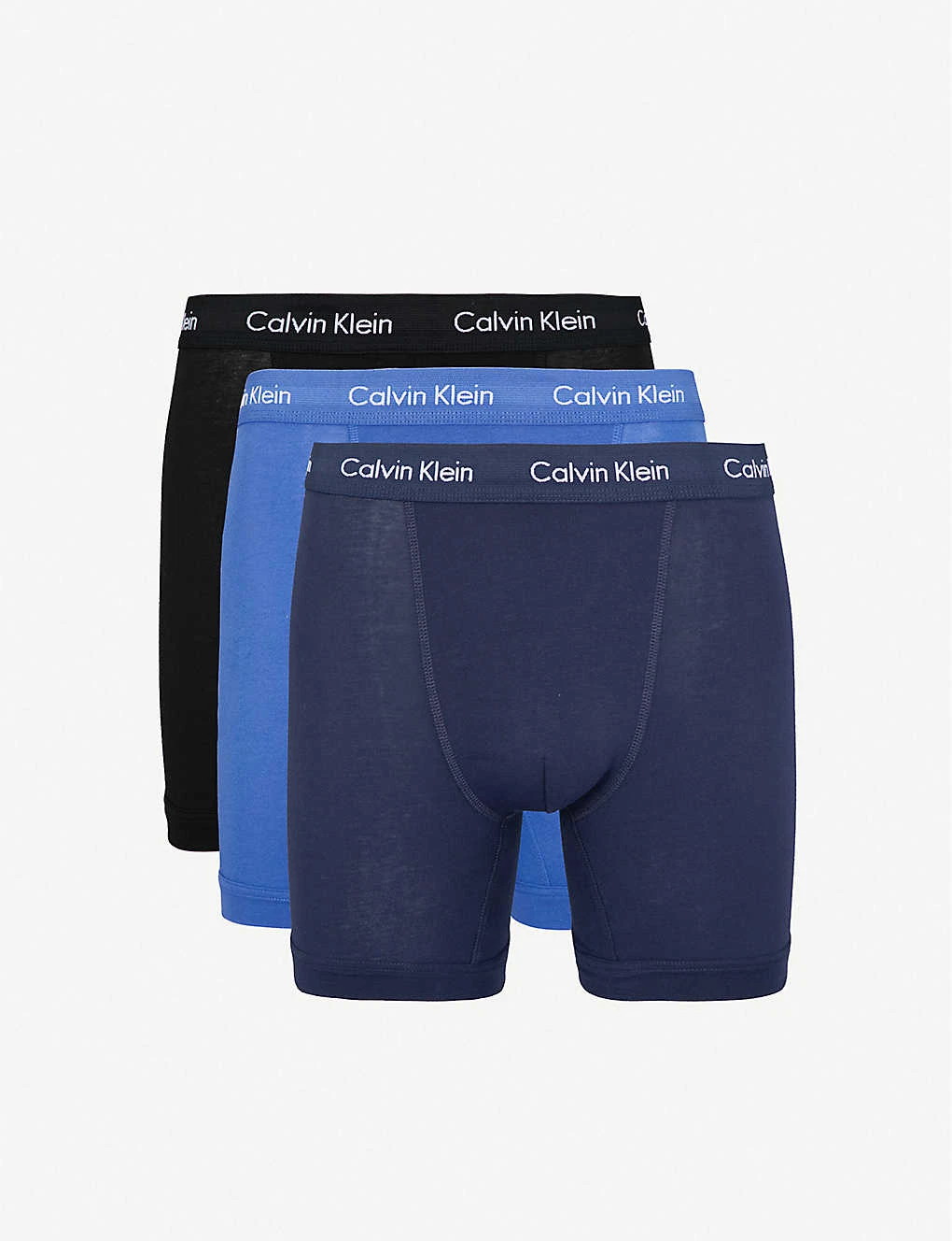 Calvin Klein Pack Of Three Classic-fit Stretch-cotton Trunks 1 Calvin Klein Pack Of Three Classic-fit Stretch-cotton Trunks