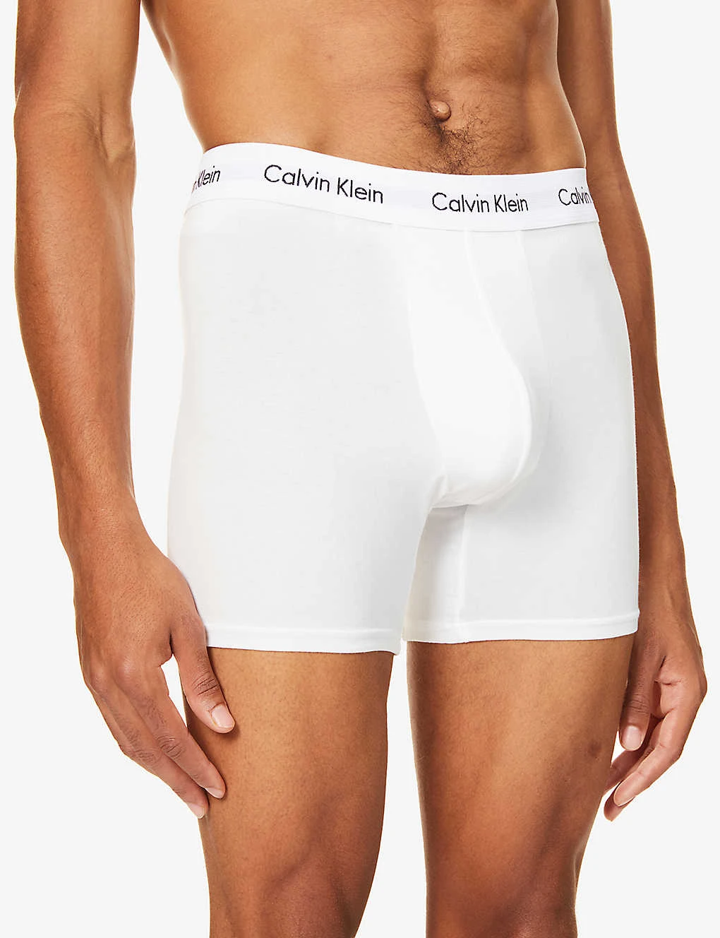 Calvin Klein Pack Of Three Solid Classic-fit Cotton-jersey Boxer Briefs 5 Calvin Klein Pack Of Three Solid Classic-fit Cotton-jersey Boxer Briefs - Image 5