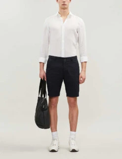 Boss Regular-fit Cotton-blend Twill Chino Shorts 7 Boss Regular-fit Cotton-blend Twill Chino Shorts -Outlet Daily Tops Store 5008 10164 50406679100 DARKBLUE ALT01