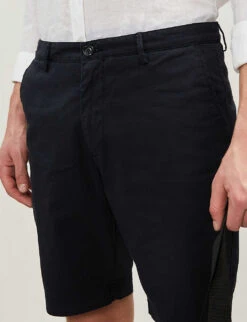 Boss Regular-fit Cotton-blend Twill Chino Shorts 9 Boss Regular-fit Cotton-blend Twill Chino Shorts -Outlet Daily Tops Store 5008 10164 50406679100 DARKBLUE ALT03