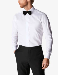 ETON Contemporary-fit Cotton Dress Shirt -Outlet Daily Tops Store 847 10065 500270318 WHITE ALT02