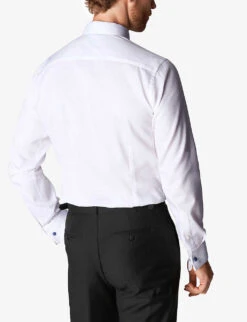 ETON Contemporary-fit Cotton Dress Shirt -Outlet Daily Tops Store 847 10065 500270318 WHITE ALT03