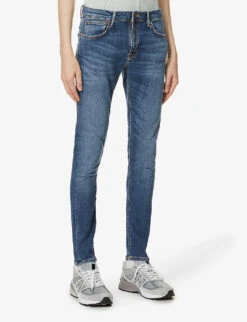 Nudie Jeans Skinny Lin Tapered Jeans 9 Nudie Jeans Skinny Lin Tapered Jeans -Outlet Daily Tops Store R00039443 DARKBLUENAVY ALT02