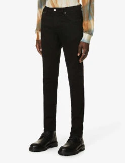 Nudie Jeans Tight Terry Straight Stretch-denim Jeans -Outlet Daily Tops Store R00039447 EVERBLACK ALT02