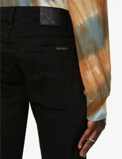 Nudie Jeans Tight Terry Straight Stretch-denim Jeans -Outlet Daily Tops Store R00039447 EVERBLACK ALT05