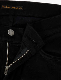 Nudie Jeans Tight Terry Straight Stretch-denim Jeans -Outlet Daily Tops Store R00039447 EVERBLACK ALT06