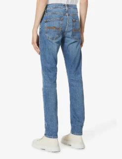 Nudie Jeans Lean Dean Slim-fit Tapered Jeans -Outlet Daily Tops Store R00039449 LOSTORANGE ALT03