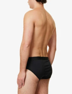 Sunspel Superfine Regular-fit Cotton Briefs -Outlet Daily Tops Store R00053559 BLACK ALT02