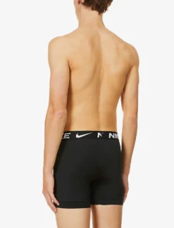 Nike Essential Stretch-woven Boxers Pack Of Three -Outlet Daily Tops Store R03652216 BLACK ALT02