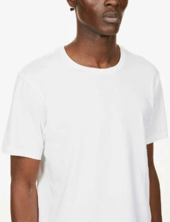Calvin Klein Pack Of Three Cotton-jersey T-shirts 9 Calvin Klein Pack Of Three Cotton-jersey T-shirts -Outlet Daily Tops Store R03653211 WHITE ALT03