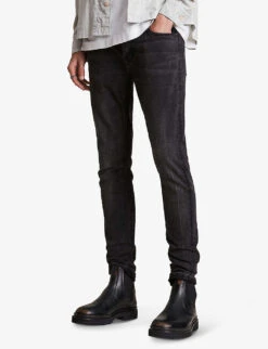 AllSaints Cigarette Mid-rise Skinny Jeans -Outlet Daily Tops Store R03653451 WASHEDBLACK ALT02