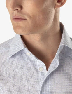 ETON Business Point-collar Contemporary-fit Cotton-poplin Shirt -Outlet Daily Tops Store R03675398 LIGHTBLUE ALT02
