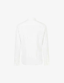 AllSaints Lovell Slim-fit Cotton Shirt 12 AllSaints Lovell Slim-fit Cotton Shirt -Outlet Daily Tops Store R03675585 WHITE ALT05