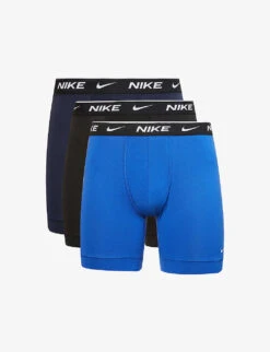 Nike Pack Of Three Everyday Stretch-cotton Jersey Boxers