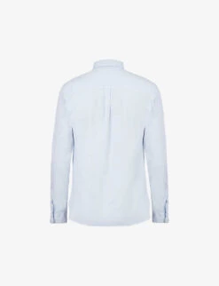 AllSaints Hawthorne Slim-fit Stretch-cotton Shirt -Outlet Daily Tops Store R03685129 LIGHTBLUE ALT04