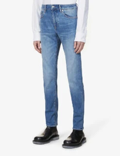 Boss Mid-rise Tapered Stretch-denim Jeans -Outlet Daily Tops Store R03688677 BRIGHTBLUE ALT02