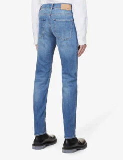Boss Mid-rise Tapered Stretch-denim Jeans -Outlet Daily Tops Store R03688677 BRIGHTBLUE ALT03
