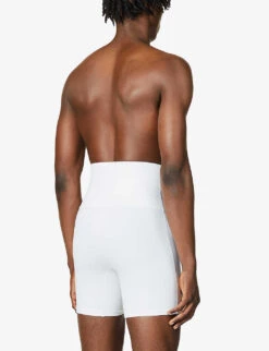 Spanx Ultra-Sculpt Shaping High-rise Slim-fit Stretch-cotton Boxers 7 Spanx Ultra-Sculpt Shaping High-rise Slim-fit Stretch-cotton Boxers -Outlet Daily Tops Store R03699089 WHITE ALT02