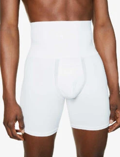 Spanx Ultra-Sculpt Shaping High-rise Slim-fit Stretch-cotton Boxers 8 Spanx Ultra-Sculpt Shaping High-rise Slim-fit Stretch-cotton Boxers -Outlet Daily Tops Store R03699089 WHITE ALT03