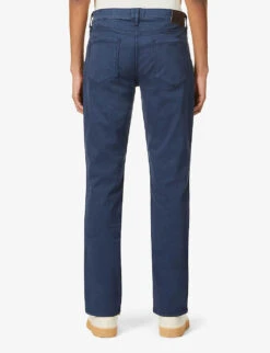 Paige Federal Slim-fit Straight-leg Stretch-cotton Jeans -Outlet Daily Tops Store R03710104 RICHNAVY ALT02