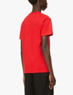 Rolling Dice Graphic-print Cotton-jersey T-shirt -Outlet Daily Tops Store R03752932 RED ALT03