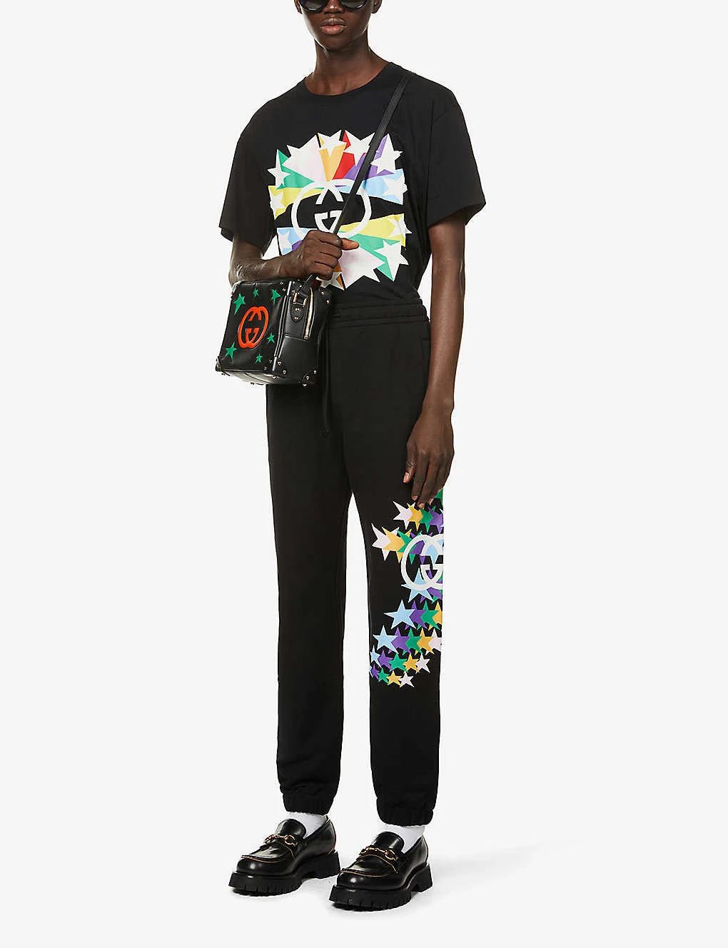 Gucci Diagonal Stars Relaxed-fit Cotton-jersey Jogging Bottoms 2 Gucci Diagonal Stars Relaxed-fit Cotton-jersey Jogging Bottoms - Image 2