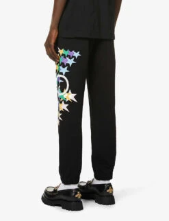 Gucci Diagonal Stars Relaxed-fit Cotton-jersey Jogging Bottoms 8 Gucci Diagonal Stars Relaxed-fit Cotton-jersey Jogging Bottoms -Outlet Daily Tops Store R03765555 BLACKMULTICOLOR ALT03