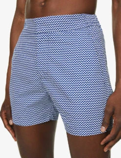 Classic Graphic-print Regular-fit Swim Shorts -Outlet Daily Tops Store R03766967 NAVY ALT04
