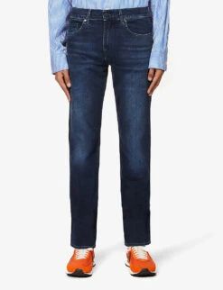7 For All Mankind Standard Luxe Performance Regular-fit Straight-leg Stretch-denim Jeans 9 7 For All Mankind Standard Luxe Performance Regular-fit Straight-leg Stretch-denim Jeans -Outlet Daily Tops Store R03785727 DARKBLUE ALT02