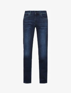 7 For All Mankind Standard Luxe Performance Regular-fit Straight-leg Stretch-denim Jeans