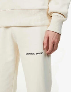 Staple Brand-print Cotton-blend Jogging Bottoms 8 Staple Brand-print Cotton-blend Jogging Bottoms -Outlet Daily Tops Store R03792307 RAW ALT04