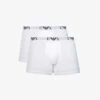 Emporio Armani Pack Of Two Logo-embellished Stretch-cotton Boxers