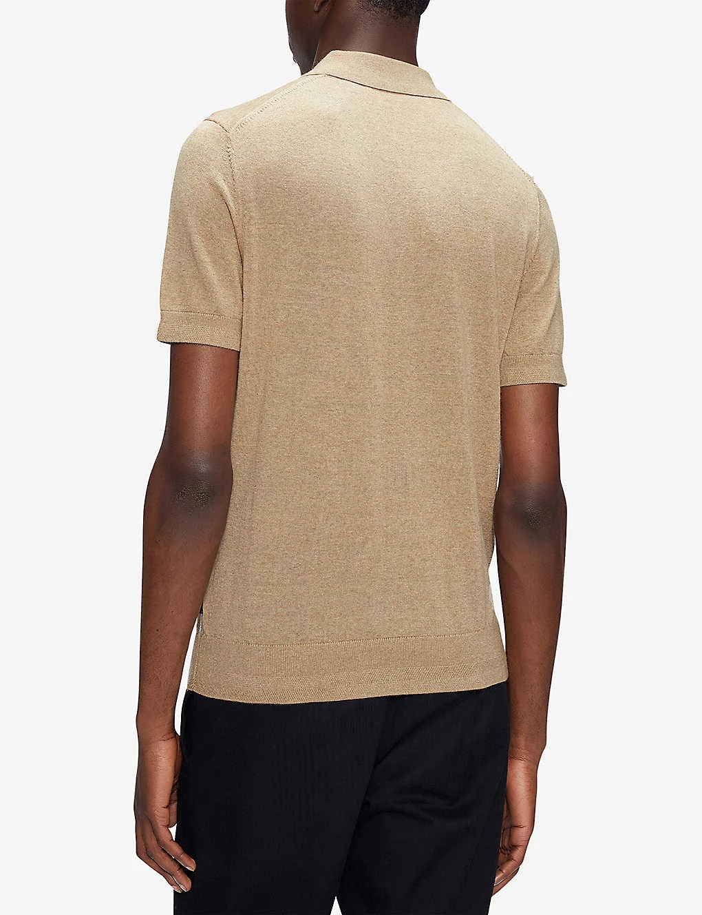 Ted Baker Haworth Flower-embroidered Knitted Wool Polo 4 Ted Baker Haworth Flower-embroidered Knitted Wool Polo - Image 4