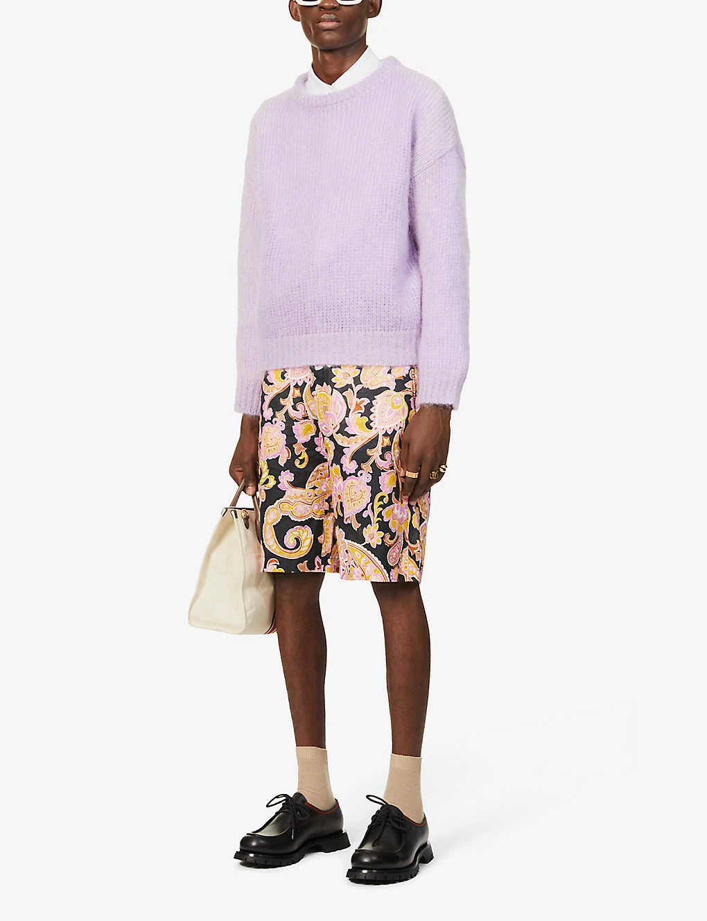 Gucci Floral-print Relaxed-fit Linen Shorts 2 Gucci Floral-print Relaxed-fit Linen Shorts - Image 2